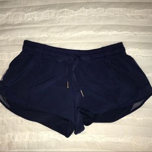 Lululemon size 8 running shorts dark blue!!!